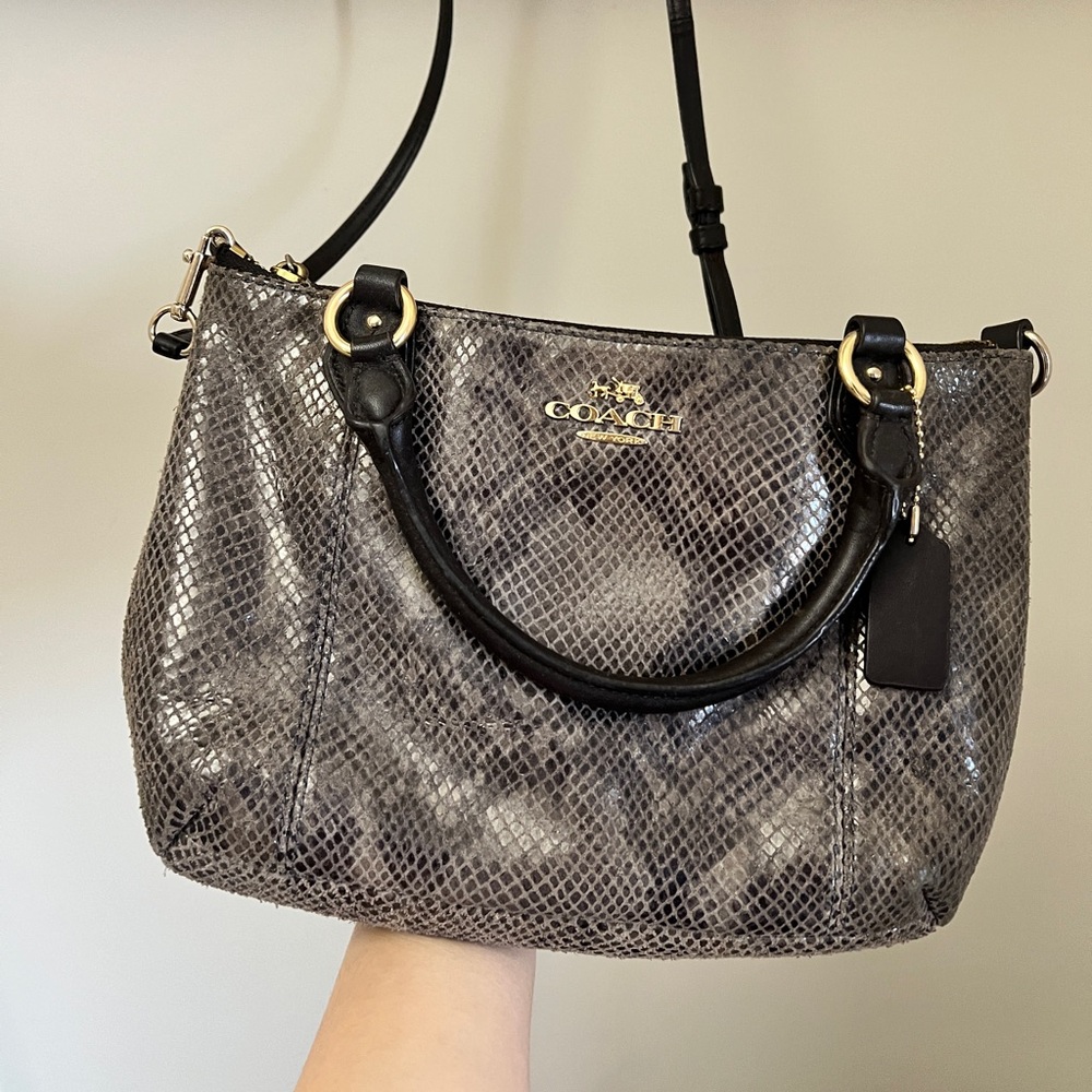 Coach Crossbody Leather Bag (12” x 8”)